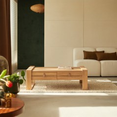 Minimalys - Solid teak coffee table