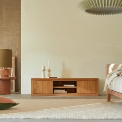 Basil - Mobile TV in teak massello 140 cm