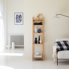 Bahya - Bookcase in solid teak