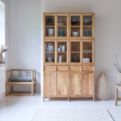 Alex - Credenza doppia in legno di mindi