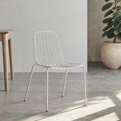 Arty - Chair in white metal