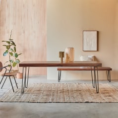 Helga - Table in solid sheesham - 6-8 guests