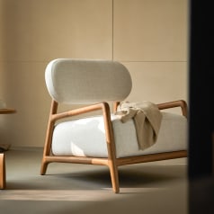 Romane - Fauteuil van massief mindi