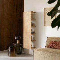 Easy - Estantería de pared de roble macizo 