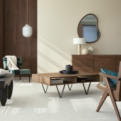 Metric - Mesa de centro de nogal macizo