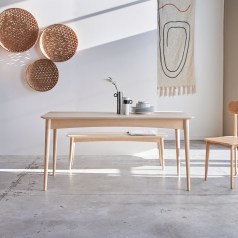 Josef - Tavolo in legno di frassino olivato massello francese 4/6 persone