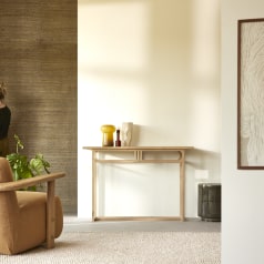 Clovis - Solid oak console table