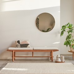 Fado - Massief teakhouten decoratief bankje