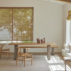 Harper - Table en teck massif et aluminium 6-8 pers.