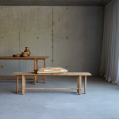 Antonia - Bench in reclaimed solid teak