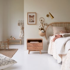 Oslo - Mesita de noche infantil de acacia maciza