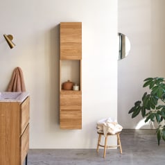 Nova - Tall unit in solid oak