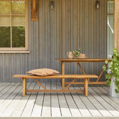 Alba - Solid acacia garden bench