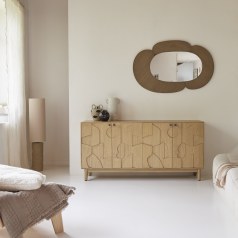 Otho - Aparador de mindi de 165 cm