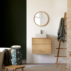 Jacob - Massief eikenhouten wastafelmeubel 60 cm