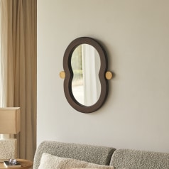 Agate - Mindi wood mirror 60x40 cm