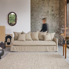 Ariane - Sofa aus natürlichem Leinen, 5-Sitzer