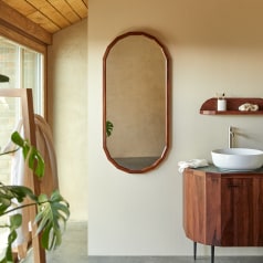Jade - Solid sheesham wood mirror 120x56 cm