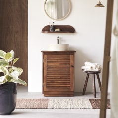 Loggia - Waschtischunterschrank aus massiver Akazie, 60 cm