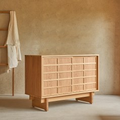 Miu - Meuble de rangement en chêne 115 cm