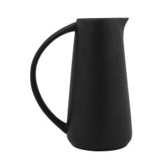 Sophia - Modern Stoneware Pitcher, Black