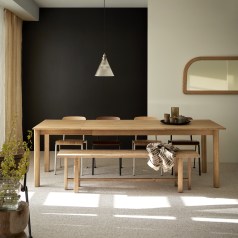 Noah - Table extensible en teck massif 8-10 pers.