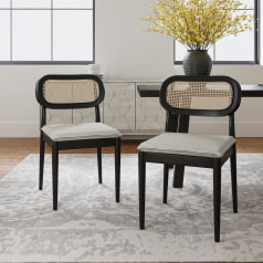 Sullivan - Chairs Rattan & Wood Dining Chairs (Set of 2)