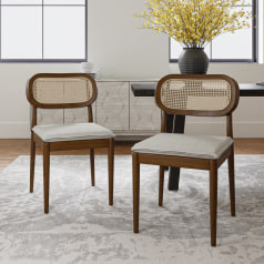 Sullivan - Chairs Rattan & Wood Dining Chairs (Set of 2)