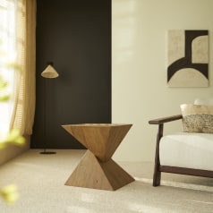 Pio - Side Table in Recycled Solid Pine