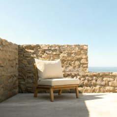 Jasmée - Gartensessel aus massivem Teakholz