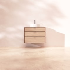 Senson - Badezimmermöbel aus massiver Eiche 80 cm