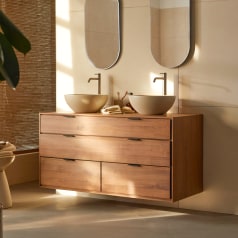 Senson - Mueble de baño de nogal macizo 120 cm