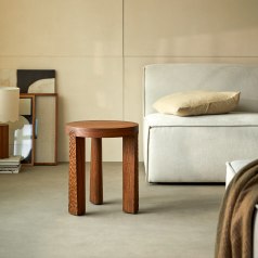 Isadora - Mindi wood end table