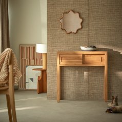 Anton - Konsole aus massivem Teakholz 80 cm