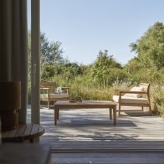 Vasco - 2-zits loungeset van massief teak