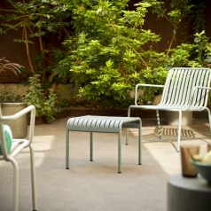 Gaby - Green metal garden side table