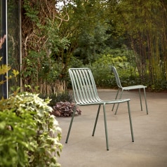 Gaby - Silla de jardín de metal verde