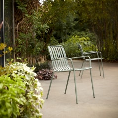 Gaby - Poltrona da giardino in metallo verde