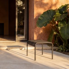 Gaby - Black metal garden side table