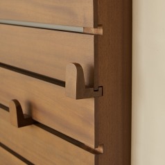 Arthur - Lot de 2 patères modulables en acajou massif