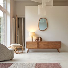 Niels - TV Stand in solid acacia, 180 cm