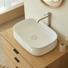 Amelia - Waschbecken aus Keramik b.55 cm