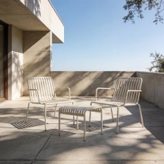 Gaby - 2-seater cream metal lounge set