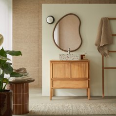 Jane - Solid teak vanity unit 80 cm