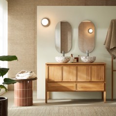 Jane - Solid teak vanity unit 120 cm