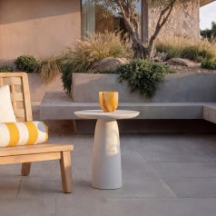 Miguel - White cement side table