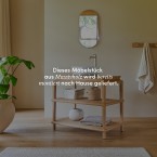 Achille - Waschtischunterschrank aus massivem Teakholz 95 cm