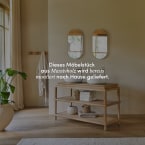 Achille - Waschtischunterschrank aus massivem Teakholz 135 cm