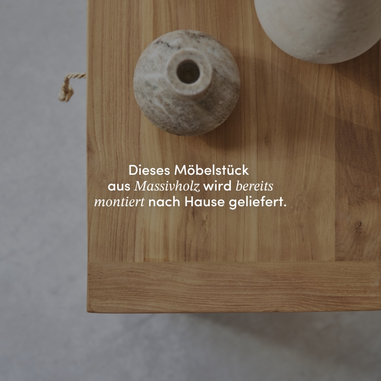 Minimalys - Nachttisch aus massivem Teakholz