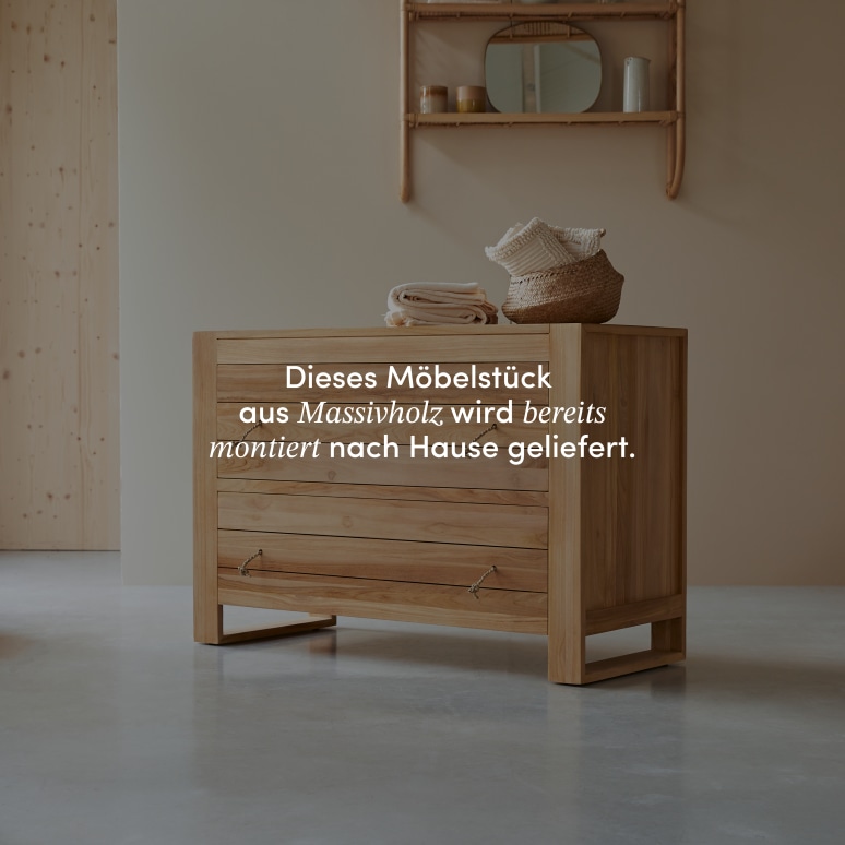 Minimalys - Kommode aus massivem Teakholz